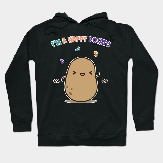 Happy potato Hoodie by clgtart